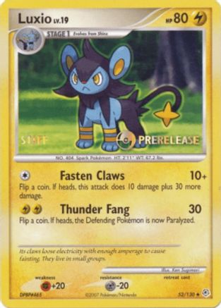 Luxio (52/130) (Prerelease Promo Staff) [Nintendo: Black Star Promos]-1