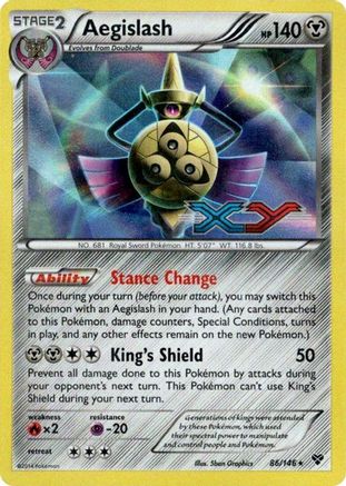 Aegislash (86/146) (Prerelease Promo) [XY: Black Star Promos]-1