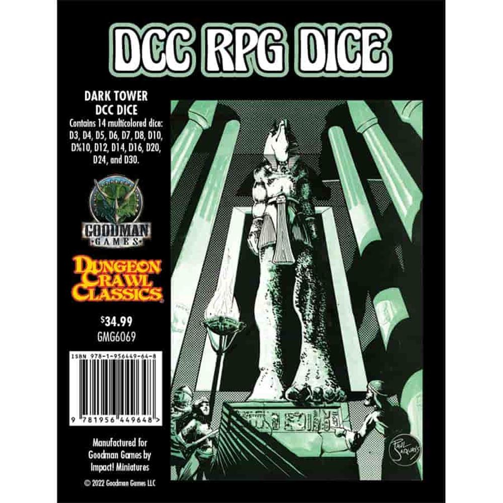 Dungeon Crawl Classics - DCC RPG Dice - Dark Tower Dice Set (DCC RPG - 14 dice set)