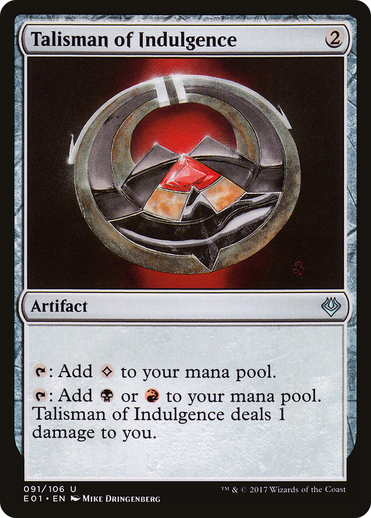 Talisman of Indulgence [Archenemy: Nicol Bolas]-1