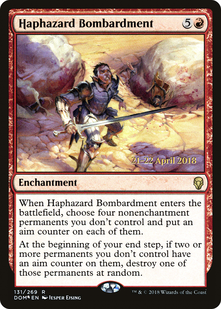 Haphazard Bombardment [Dominaria Prerelease Promos]-1
