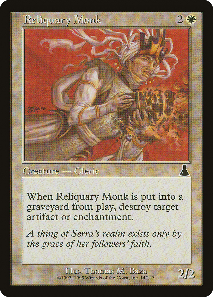 Reliquary Monk [Urza's Destiny]-1