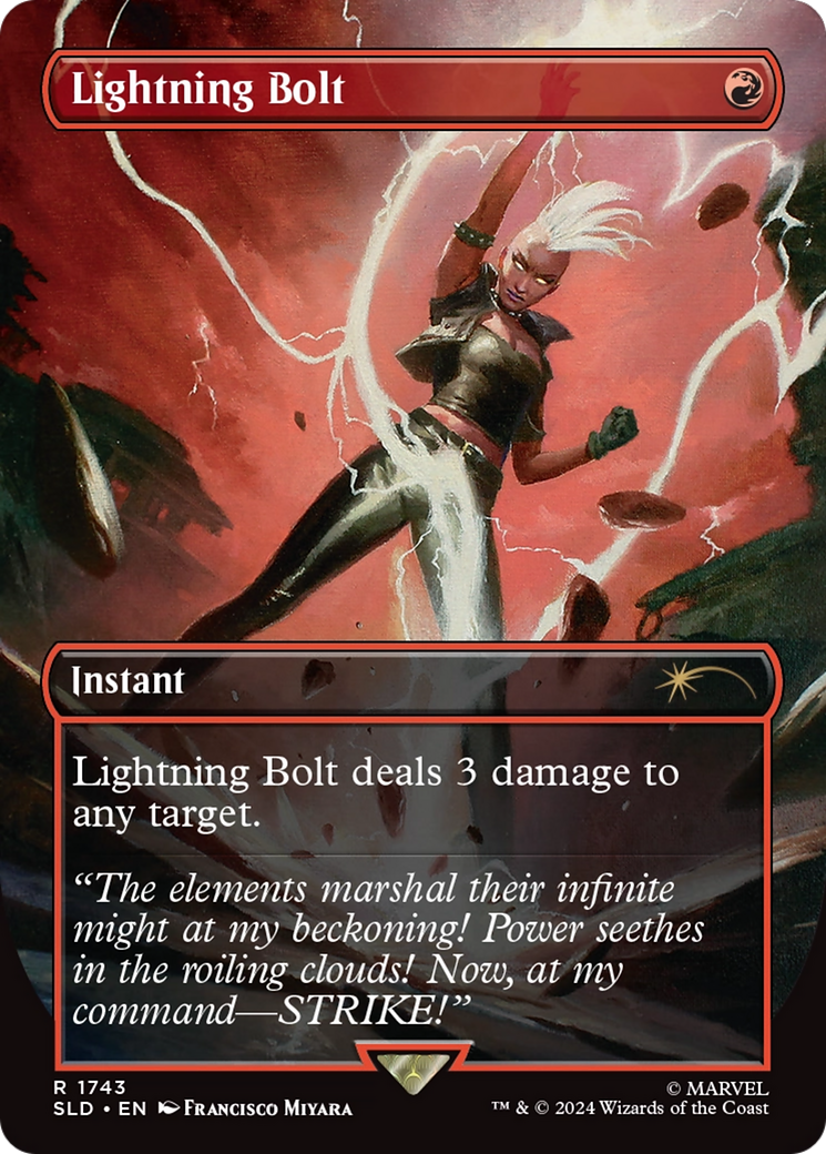 Lightning Bolt (SLD-1743) - Secret Lair Drop (Borderless) Foil-1