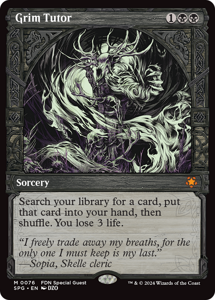 Grim Tutor (Showcase) [Foundations Special Guests]-1