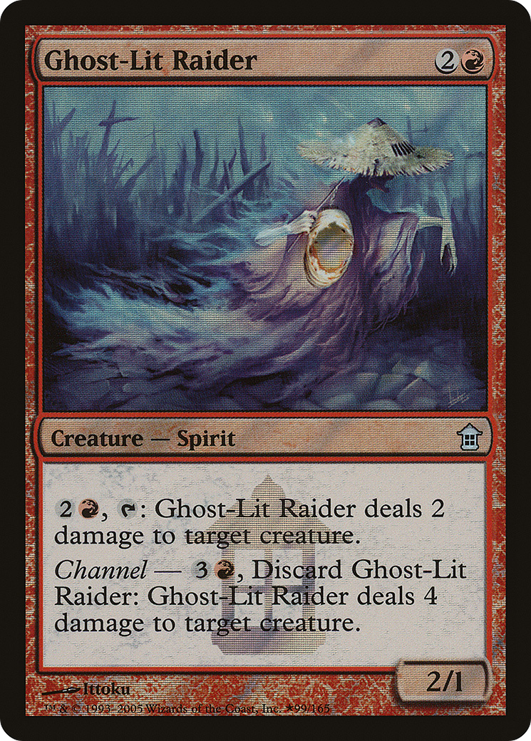 Ghost-Lit Raider [Saviors of Kamigawa Promos]-1