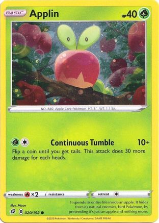 Applin (020/192) (Cosmos Holo) [Sword & Shield: Rebel Clash]-1