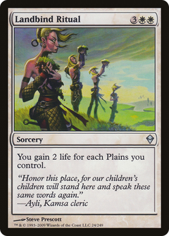 Landbind Ritual [Zendikar]-1