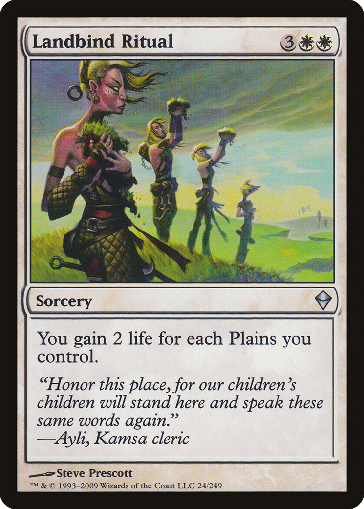 Landbind Ritual [Zendikar]-1