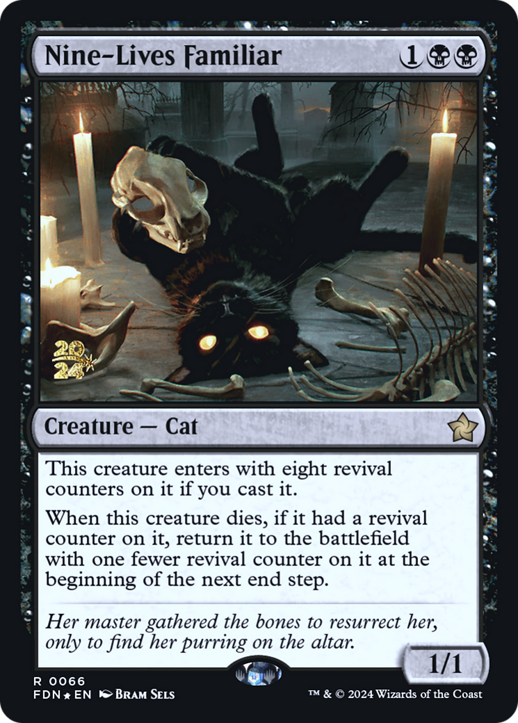 Nine-Lives Familiar [Foundations Prerelease Promos]-1