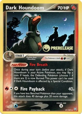 Dark Houndoom (37/109) (Prerelease Promo) [EX: Team Rocket Returns]-1