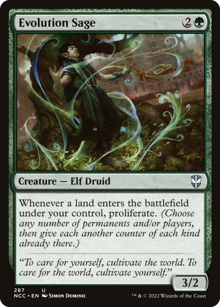 Evolution Sage [Streets of New Capenna Commander]-1