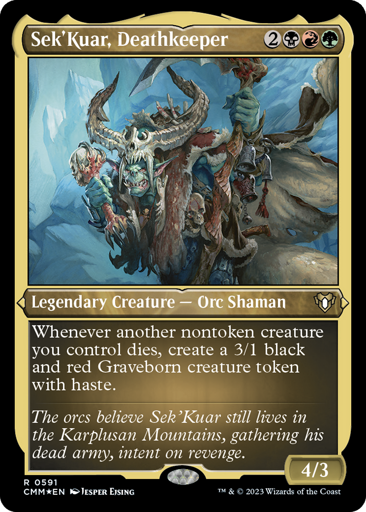 Sek'Kuar, Deathkeeper (CMM-591) - Commander Masters Etched Foil-1