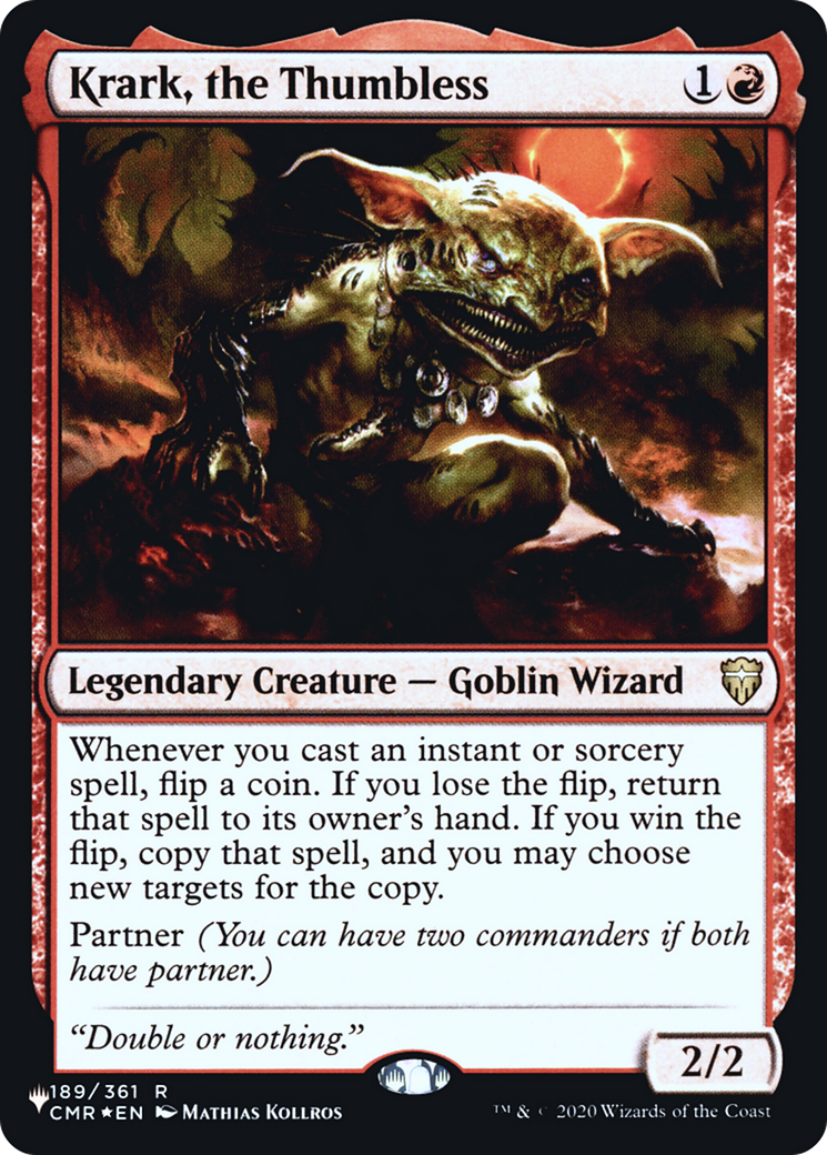 Krark, the Thumbless [Secret Lair: Heads I Win, Tails You Lose]-1