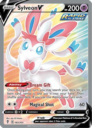 Sylveon V (183/203) [Sword & Shield: Evolving Skies]-1