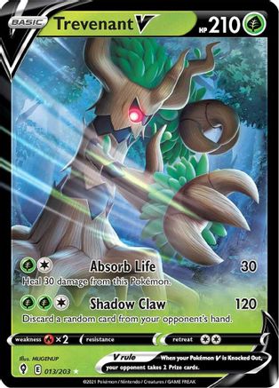 Trevenant V (013/203) [Sword & Shield: Evolving Skies]-1