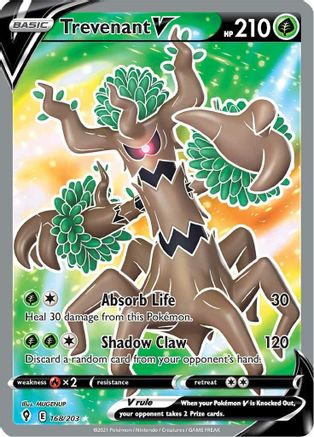 Trevenant V (168/203) [Sword & Shield: Evolving Skies]-1