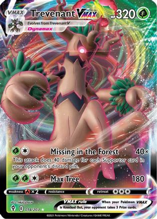 Trevenant VMAX (014/203) [Sword & Shield: Evolving Skies]-1