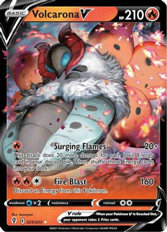 Volcarona V (021/203) [Sword & Shield: Evolving Skies]-1