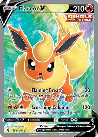 Flareon V (169/203) [Sword & Shield: Evolving Skies]-1