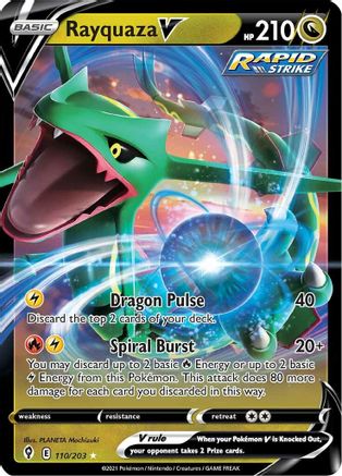 Rayquaza V (110/203) [Sword & Shield: Evolving Skies]-1