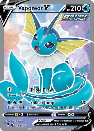 Vaporeon V (172/203) [Sword & Shield: Evolving Skies]-1