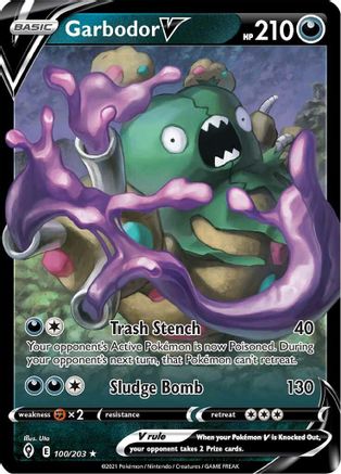 Garbodor V (100/203) [Sword & Shield: Evolving Skies]-1