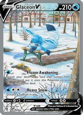 Glaceon V (175/203) [Sword & Shield: Evolving Skies]-1