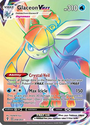 Glaceon VMAX (208/203) [Sword & Shield: Evolving Skies]-1