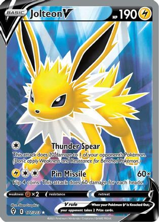 Jolteon V (177/203) [Sword & Shield: Evolving Skies]-1