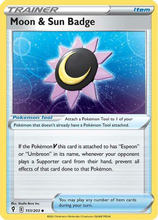 Moon & Sun Badge (151/203) [Sword & Shield: Evolving Skies]-1