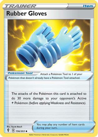 Rubber Gloves (156/203) [Sword & Shield: Evolving Skies]-1