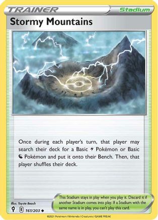 Stormy Mountains (161/203) [Sword & Shield: Evolving Skies]-1