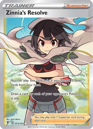 Zinnia's Resolve (203/203) [Sword & Shield: Evolving Skies]-1