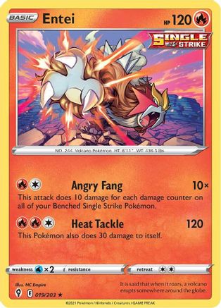 Entei (019/203) [Sword & Shield: Evolving Skies]-1