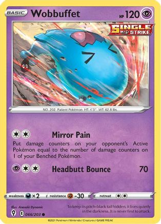 Wobbuffet (066/203) [Sword & Shield: Evolving Skies]-1