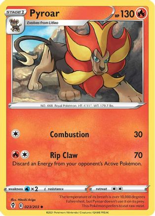 Pyroar (023/203) [Sword & Shield: Evolving Skies]-1