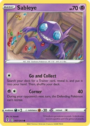 Sableye (067/203) [Sword & Shield: Evolving Skies]-1