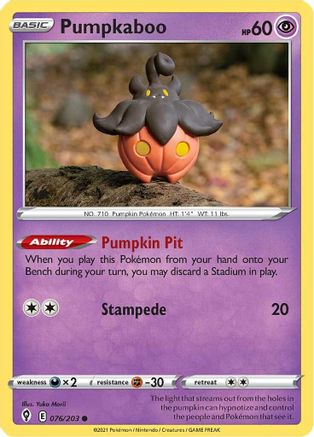Pumpkaboo (076/203) [Sword & Shield: Evolving Skies]-1