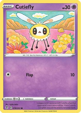 Cutiefly (078/203) [Sword & Shield: Evolving Skies]-1