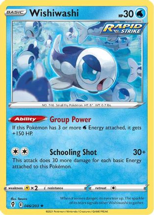Wishiwashi (046/203) [Sword & Shield: Evolving Skies]-1