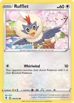 Rufflet (136/203) [Sword & Shield: Evolving Skies]-1