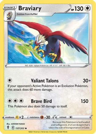 Braviary (137/203) [Sword & Shield: Evolving Skies]-1