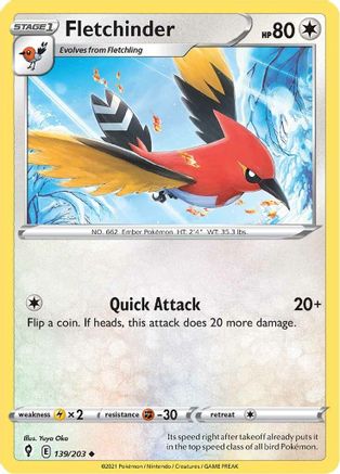 Fletchinder (139/203) [Sword & Shield: Evolving Skies]-1