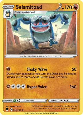 Seismitoad (090/203) [Sword & Shield: Evolving Skies]-1
