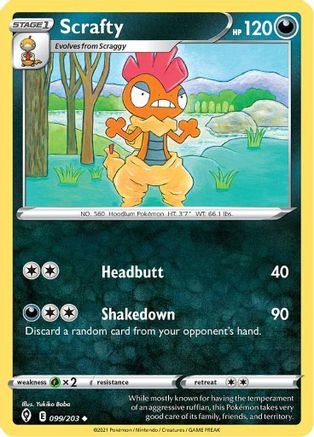 Scrafty (099/203) [Sword & Shield: Evolving Skies]-1