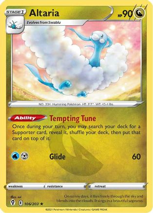 Altaria (106/203) [Sword & Shield: Evolving Skies]-1