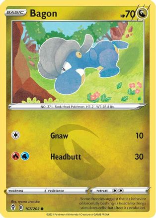 Bagon (107/203) [Sword & Shield: Evolving Skies]-1