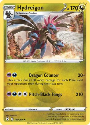 Hydreigon (115/203) [Sword & Shield: Evolving Skies]-1
