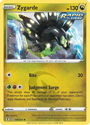 Zygarde (118/203) [Sword & Shield: Evolving Skies]-1