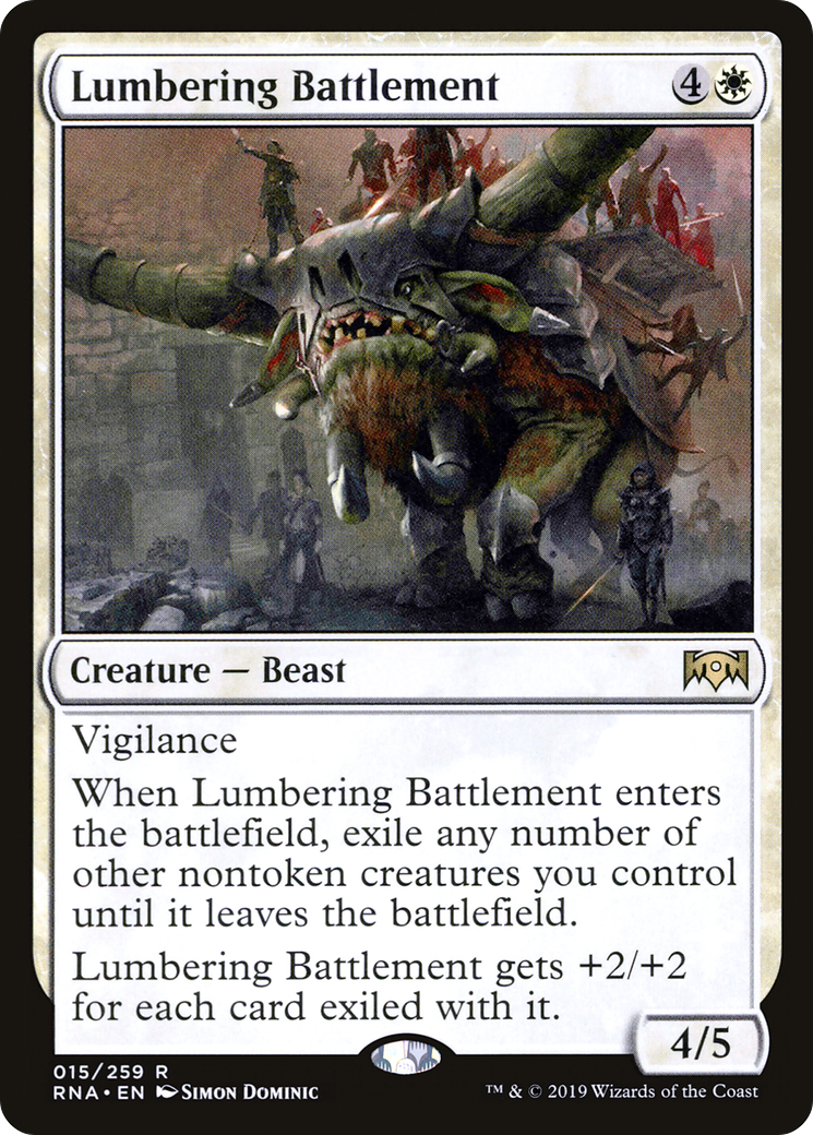 Lumbering Battlement [Ravnica Allegiance]-1